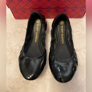 Tory Burch Patent Leather Ballerina Flats